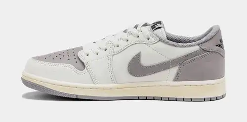 Air Jordan 1 Retro Low OG Atmosphere Grey Mens Lifestyle Shoes (Sail/Black/Atmosphere Grey) 6A21753