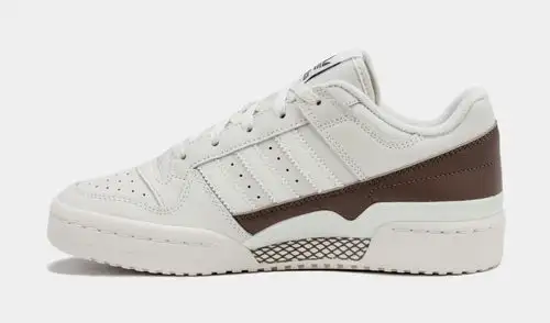 Shoe Palace Exclusive Forum Low CL Mens Lifestyle Shoes (White/Brown) 1C2C0375