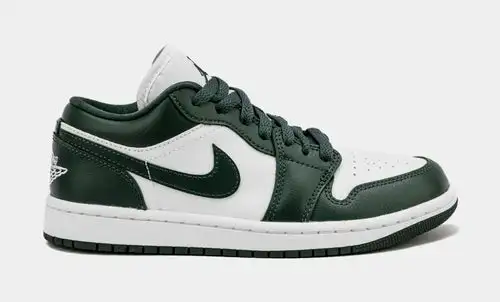 Air Jordan 1 Low Galactic Jade Womens Lifestyle Shoes (White/Galactic Jade) C7701205