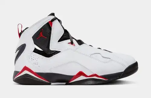 True Flight Mens Basketball Shoes (White/Varsity Red/Black) 6B5929