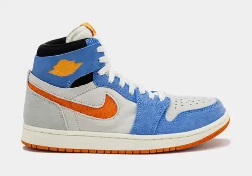 Air Jordan 1 Zoom CMFT 2 Royal Pulse Mens Basketball Lifestyle Shoes (Blue/Orange) 8BCD46