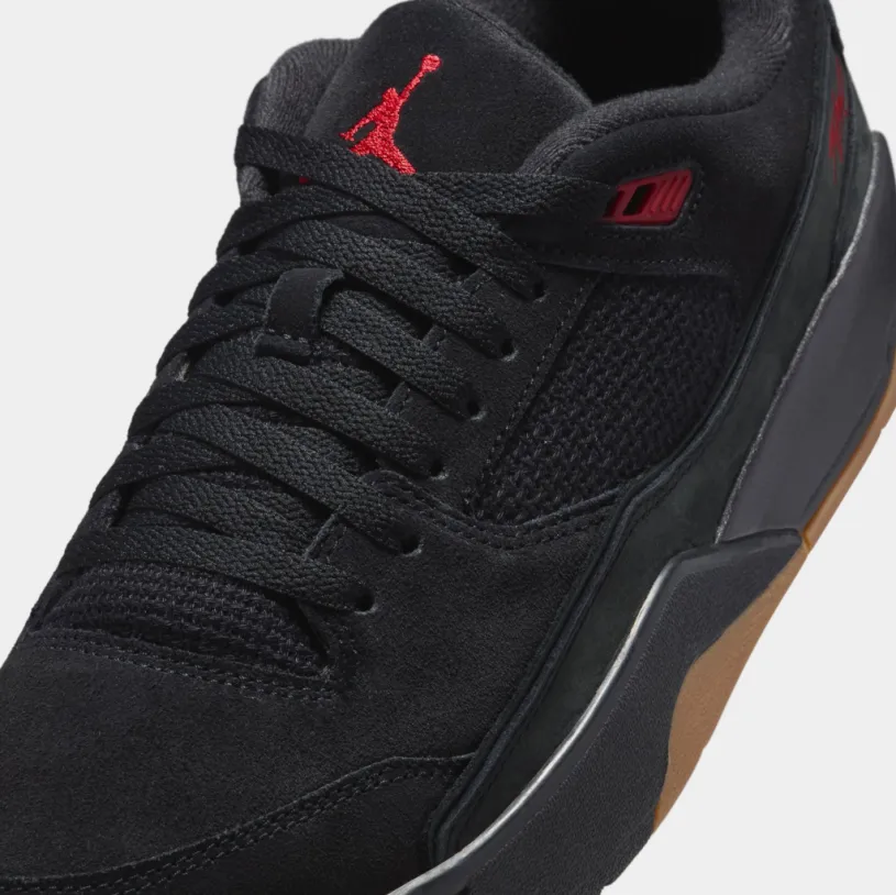 Flight Court Mens Lifestyle Shoes (Black/Varsity Red/Gum)