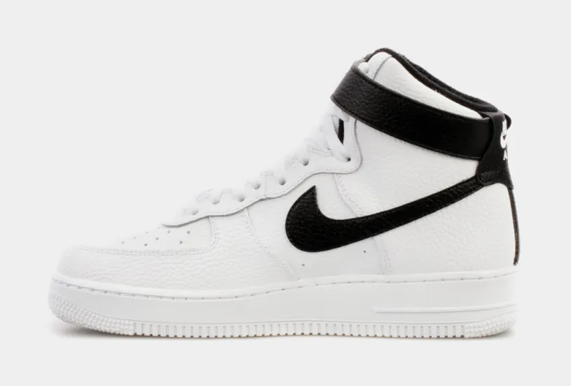 Air Force 1 '07 High Mens Basketball Shoes (White/Black)