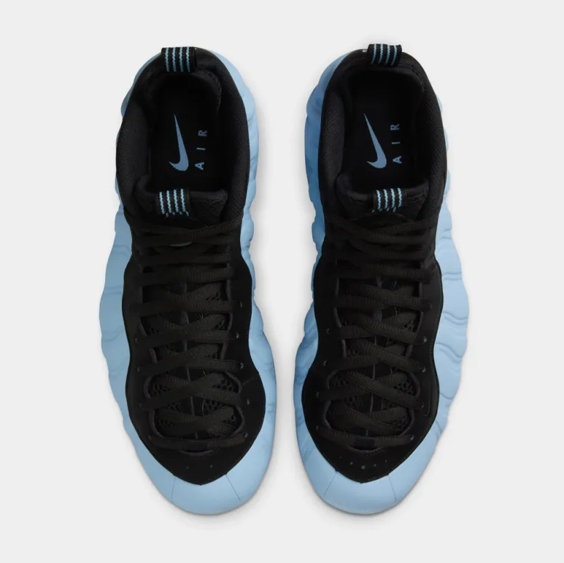 Air Foamposite One Mens Basketball Shoes (Psychic Blue/Black) Free Shipping