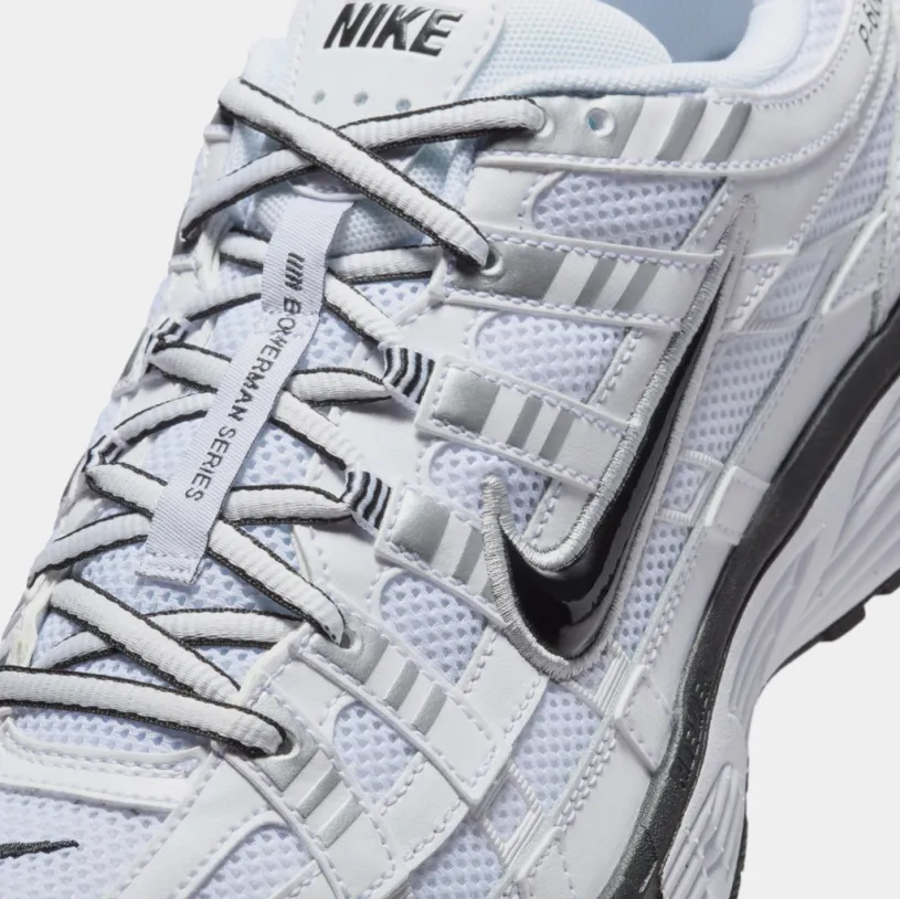 P 6000 Mens Lifestyle Shoes (White/Silver/Black)