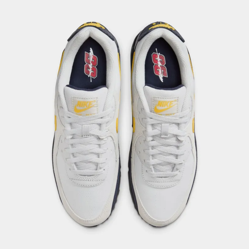 Air Max 90 Mens Running Shoes (Neutral Grey/Tour Yellow/Obsidian)
