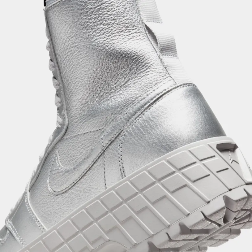 Air Jordan 1 Retro University Blue Brooklyn Womens Lifestyle Shoes (Silver) 