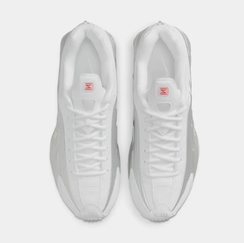 Shox R4 Mens Running Shoes (White/Metallic Silver/White)