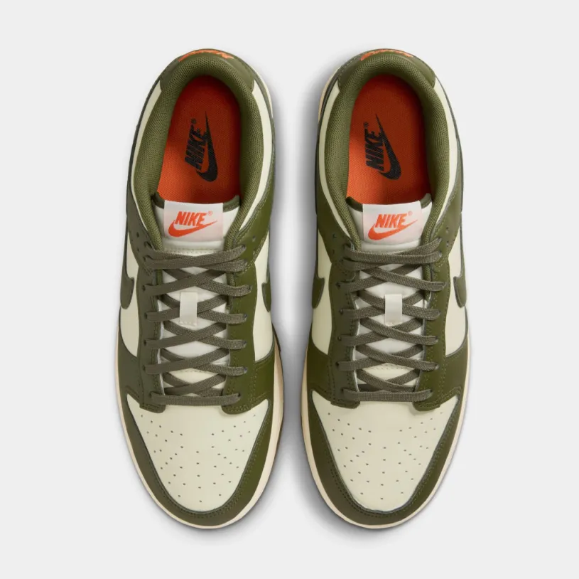Dunk Low Retro Mens Basketball Shoes (Coconut Milk/Rough Green/Electro Orange)