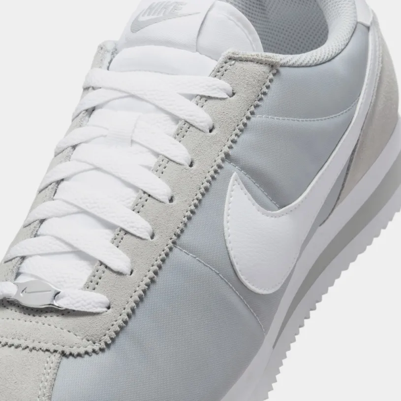 Cortez TXT Mens Running Shoes (Flat Silver/White)