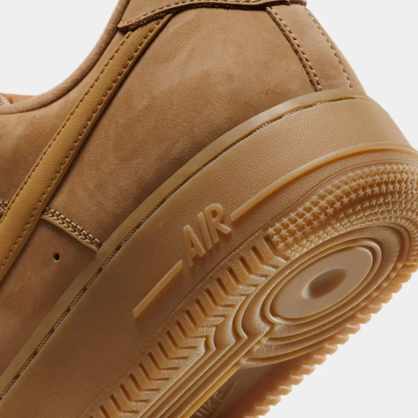 Air Force 1 '07 WB Mens Basketball Shoes (Flax Wheat Gum) 