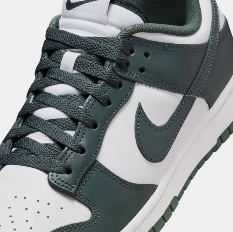 Dunk Low Retro Mens Lifestyle Shoes (White/Vintage Green/White)