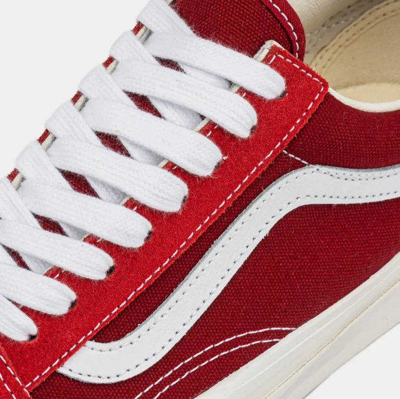 Lux Old Skool Mens Lifestyle Shoes (Red/White)