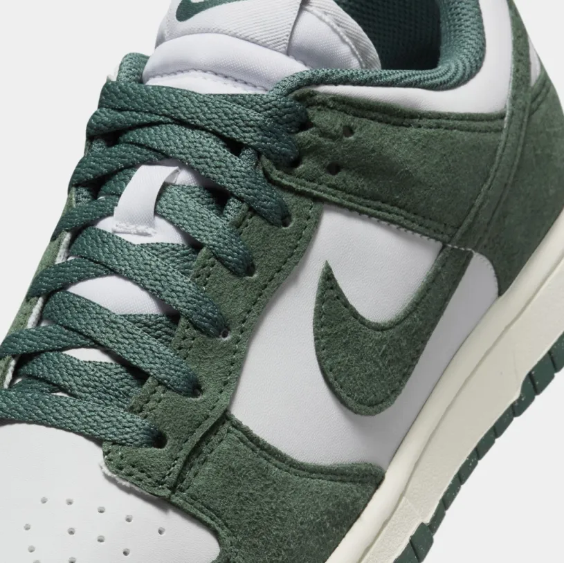 Dunk Low Womens Lifestyle Shoes (Photon Dust/Sail/White/Vintage Green)