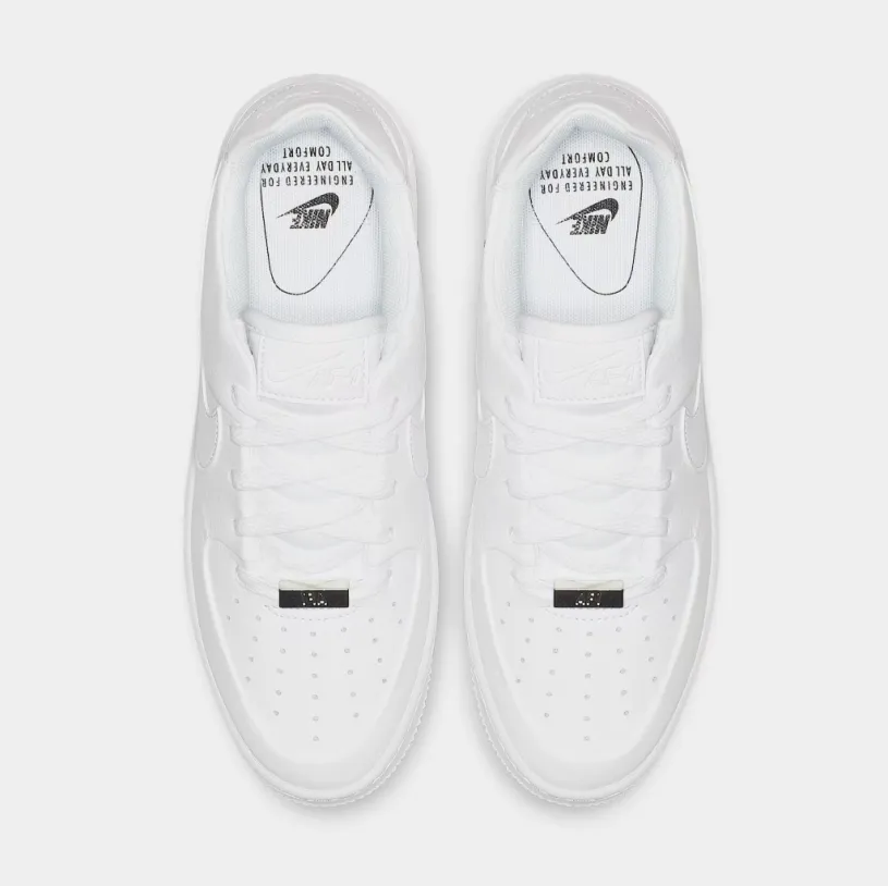 Air Force 1 Low Sage Womens Lifestyle Shoes (White/White)