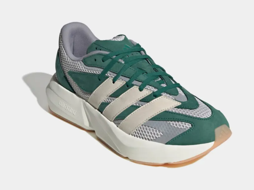 Lightblaze Mens Running Shoes (Collegiate Green/Off White/Matte Silver)