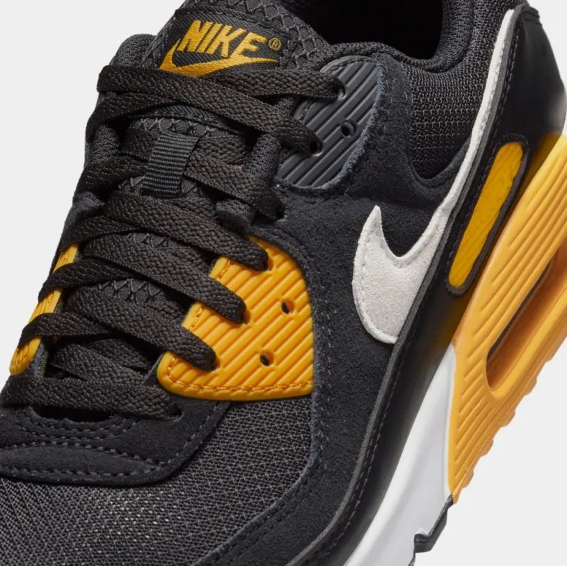 Air Max 90 Mens Lifestyle Shoes (Black University Gold White) 