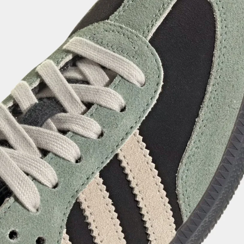 Samba OG Womens Lifestyle Shoes (Core Black/Alumina/Silver Green)