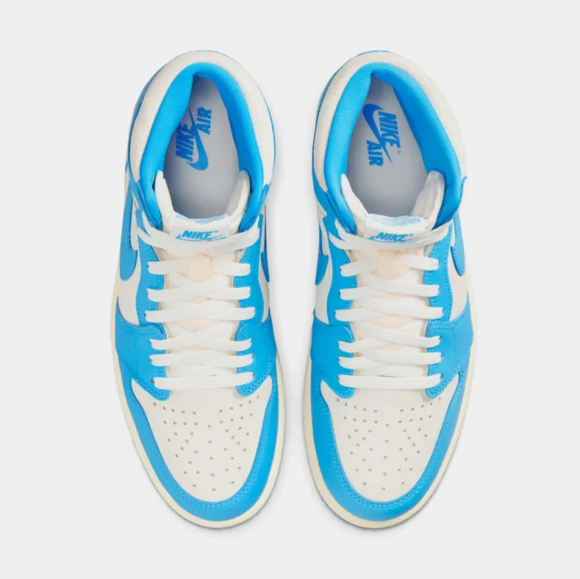 Air Jordan 1 Retro High OG UNC Reimagined Mens Lifestyle Shoes (Dark Powder Blue/Dark Powder Blue/Sail) Free Shipping