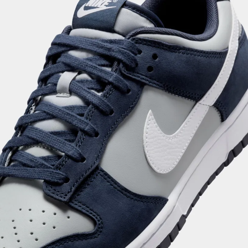 Dunk Low Mens Lifestyle Shoes (Obsidian/White/Light Smoke Grey) Free Shipping
