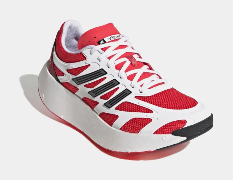 Adizero Aruku Mens Running Shoes (Cloud White/Ruby/Black)