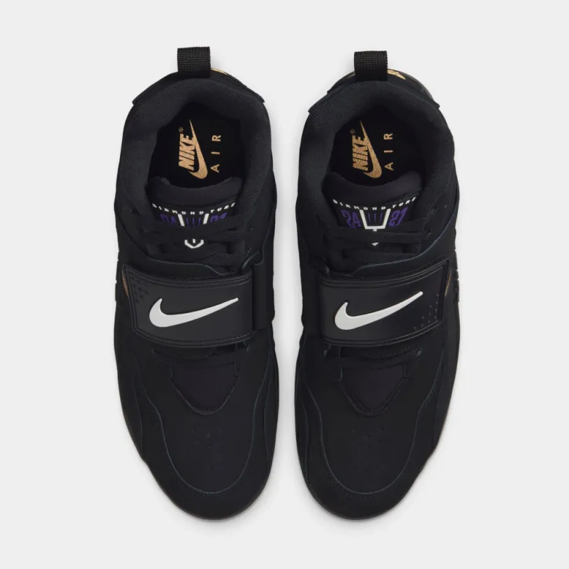 Air Diamond Turf Mens Lifestyle Shoes (Black/White/Club Purple/Metallic Gold)