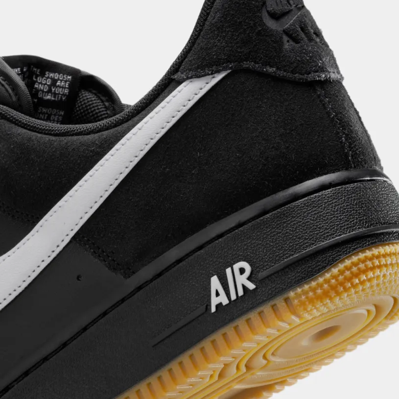 Air Force 1 '07 LV8 Mens Lifestyle Shoes (Black Gum Light Brown White) 