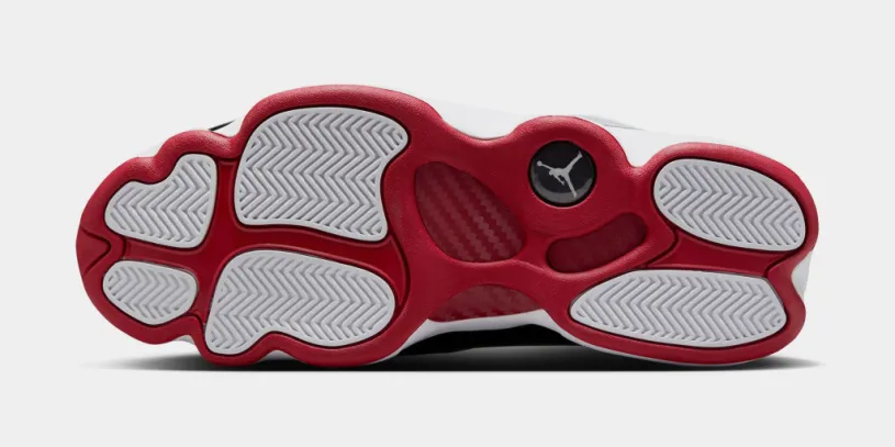 6 Rings Mens Basketball Shoes (White Varsity Red Black) 