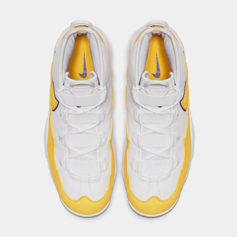 Air Max Uptempo '95 Mens Basketball Shoes (White/Amarillo/Court Purple)
