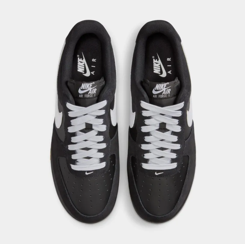 Air Force 1 '07 LV8 Mens Lifestyle Shoes (Black/Gum Light Brown/White)