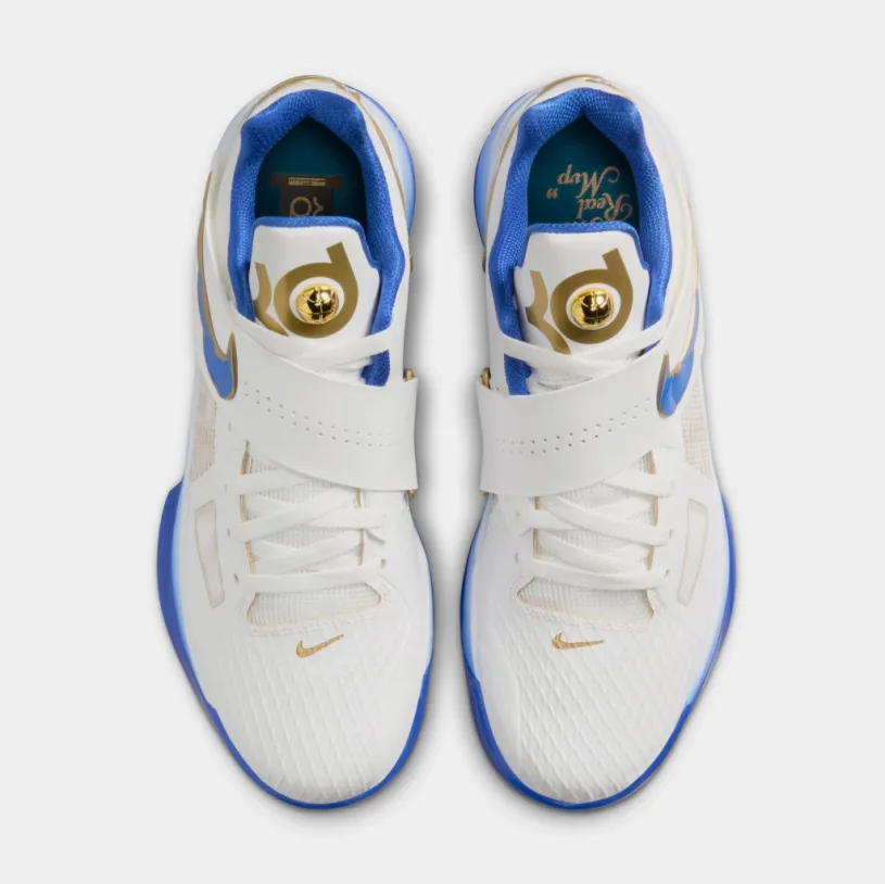 Zoom KD 4 Alternate MVP Mens Running Shoes (Summit White/Hyper Royal/Metallic Gold)