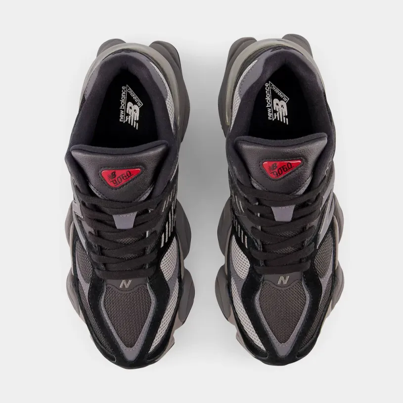 9060 Mens Lifestyle Shoes (Black Grey) 