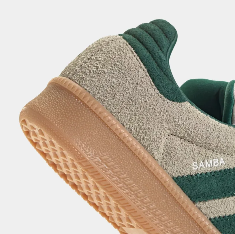 Samba XLG Mens Lifestyle Shoes (Putty Grey Collegiate Green Gum) 