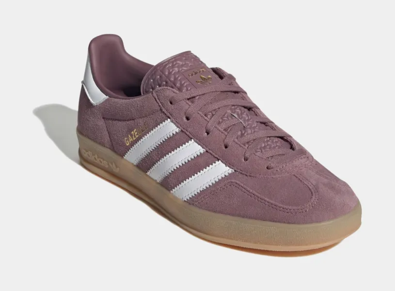 Gazelle Indoor Womens Lifestyle Shoes (Shadow Fig/White/Gum)