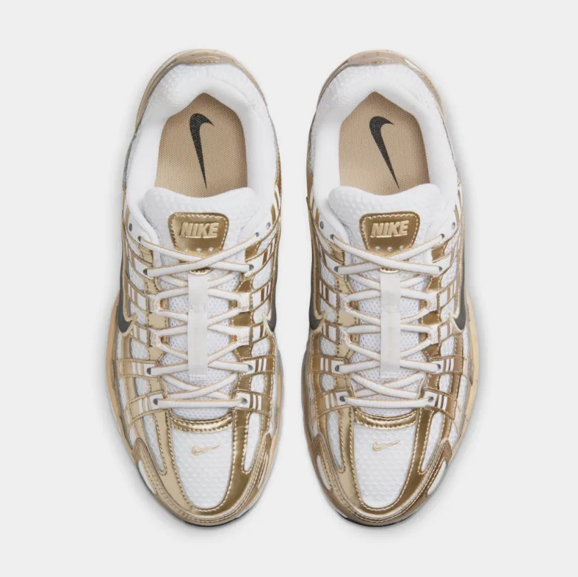 P-6000 Womens Running Shoes (White/Grain/Metallic Gold Grain/Black)