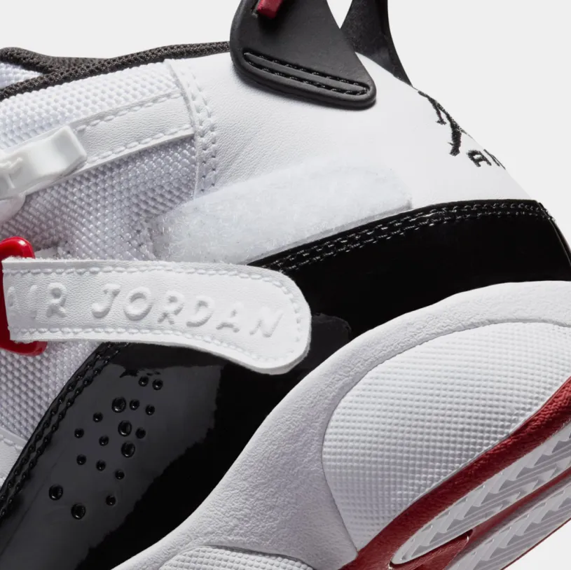 6 Rings Mens Basketball Shoes (White Varsity Red Black) 