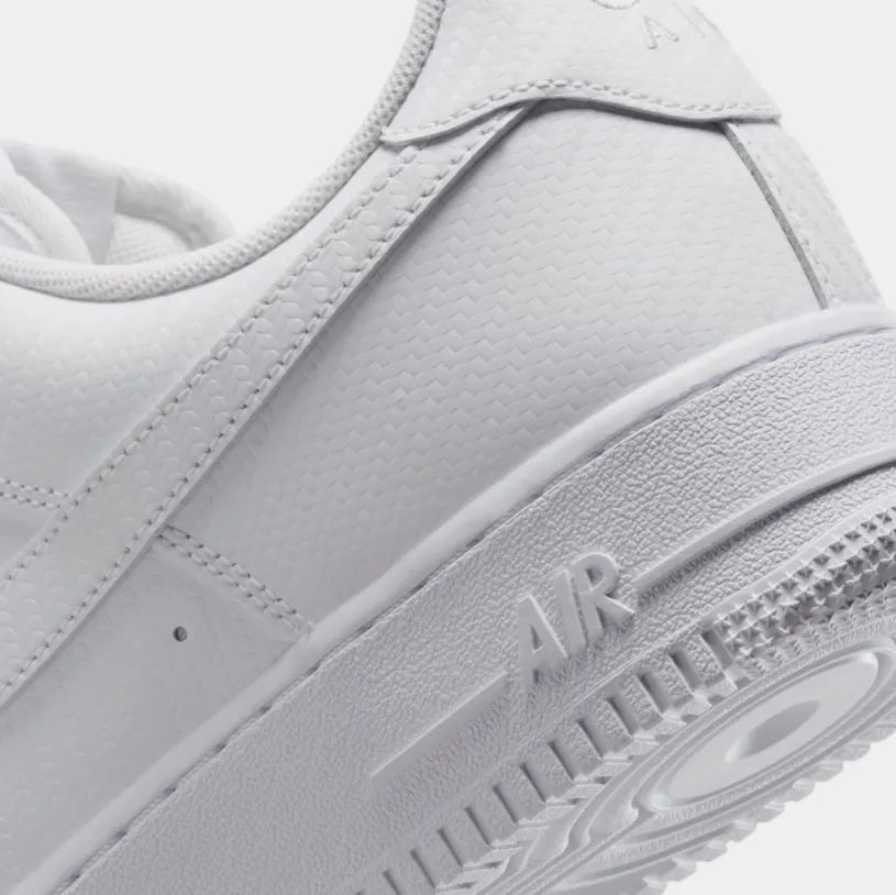 Air Force 1 '07 Texture Mens Lifestyle Shoes (White White) 