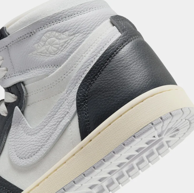 Air Jordan 1 High White High Method Of Make Womens Lifestyle Shoes (Anthracite Neutral Grey Sail Muslin) 