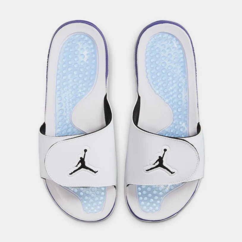 Hydro 5 Retro Slides Mens Sandals (White/New Emerald/Grape Ice/Black)