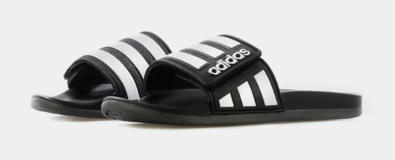 Adilette Comfort Adjustable Slides Mens Sandals (Black) 