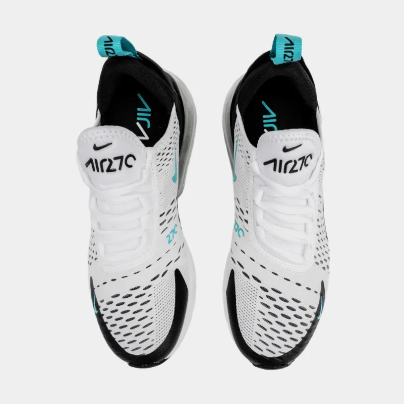 Air Max 270 Womens Running Shoes (White Black) 