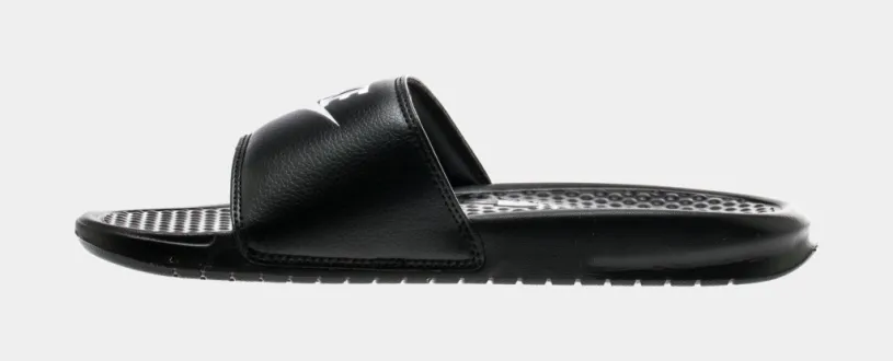 Benassi Swoosh Mens Slide Sandal (Black)