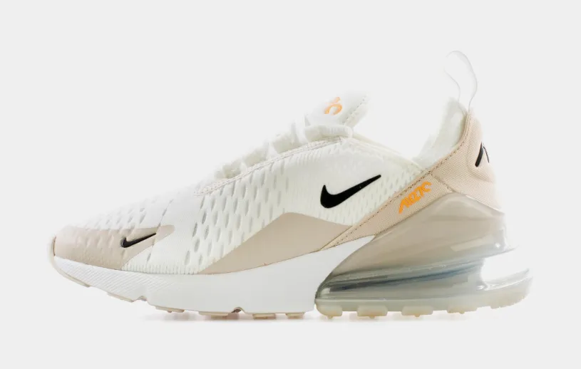 Air Max 270 Desert Sand Womens Running Shoe (White/Beige/Black)