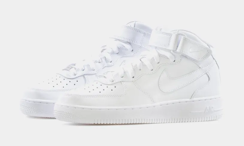 Air Force 1 Mid 07 LE Mens Lifestyle Shoe (White) 